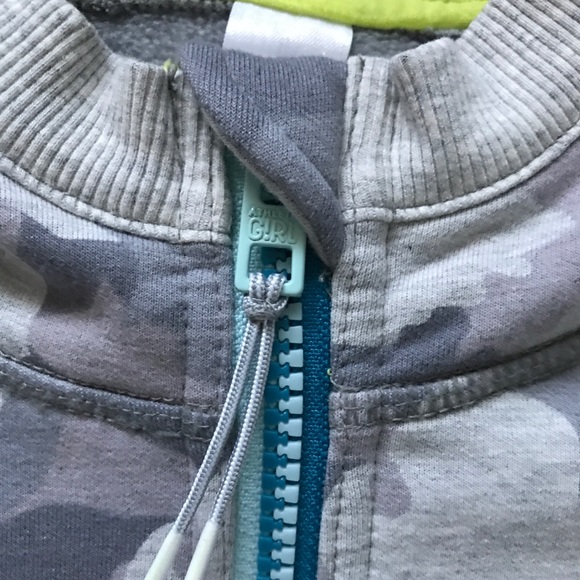 Athleta Girl Camouflage Zip Up Hoodie Girls XL 14 - Picture 3 of 12